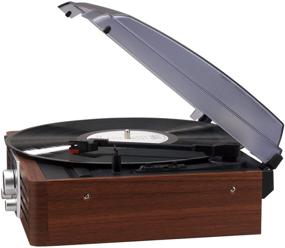 img 2 attached to 🎵 Jensen JTA-222 3-Speed Turntable with Portable Case: A Perfect Blend of Style and Functionality