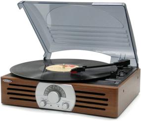 img 4 attached to 🎵 Jensen JTA-222 3-Speed Turntable with Portable Case: A Perfect Blend of Style and Functionality