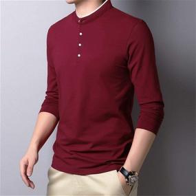 img 2 attached to 👕 FREDRM Stretchy Collared Sleeve Shirts