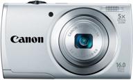 📷 16мп цифровая камера canon powershot a2500 с 5-кратным оптическим стабилизированным зумом, 2,7-дюймовым жк-экраном - серебристый (старая модель) логотип