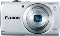 📷 16mp canon powershot a2500 digital camera with 5x optical image stabilized zoom, 2.7-inch lcd - silver (old model) logo