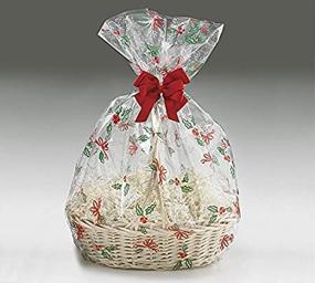 img 1 attached to Clear Cellophane Basket Package Christmas