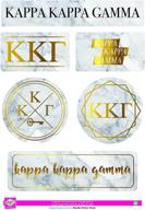 📦 marble themed sticker sheet by kappa kappa gamma logo