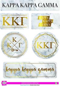 img 1 attached to 📦 Marble Themed Sticker Sheet by Kappa Kappa Gamma