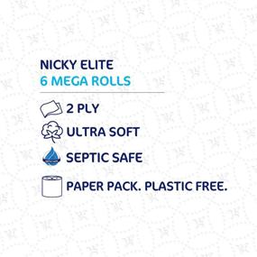 img 2 attached to 🧻 Nicky Elite Bath Tissue: Ultra Soft Mega Rolls, Plastic-Free Packaging, FSC Certified Paper