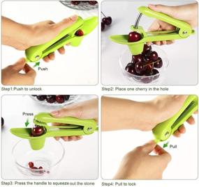 img 2 attached to Green Cherry Pitter and Olive Pitter - Convenient Kitchen Tool for Easy Pitting