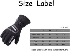 img 1 attached to Versatile Phibee Unisex Snowboard Ski Gloves: Waterproof, Windproof & Winter Warm for Men and Women