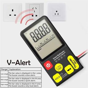 img 2 attached to 📊 Large 3.5-Inch LCD 3-Line Display Voltmeter AC DC Voltage NCV Resistance Ohm Hz Tester - Ultra-Portable Digital Multimeter