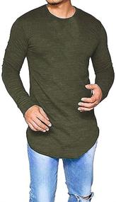 img 4 attached to 👕 Makkrom Men's Stretchy Sleeve Shirts - Hippie Style Clothing