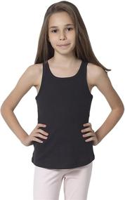 img 4 attached to 👚 Certified Organic Cotton Sleeveless Girls' Tops, Tees & Blouses by CAOMP: Premium Quality and Sustainable Fashion