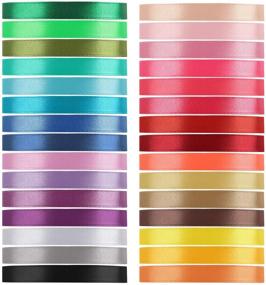 img 4 attached to Tomorotec Value Satin Ribbon Pack - 30 Color, 750 Yards Total - Ideal for Gift Wrapping, Crafts, Party Decor & Weddings