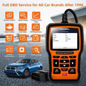 img 2 attached to 🔧 FOXWELL NT510 Elite полный системный сканер для автомобилей BMW OBD2 Code Reader - Двунаправленный диагностический инструмент с SRS, EPB, SAS, TPS, активным тестом, сбросом масла, регистрацией аккумулятора (усовершенствованная версия)