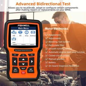 img 1 attached to 🔧 FOXWELL NT510 Elite полный системный сканер для автомобилей BMW OBD2 Code Reader - Двунаправленный диагностический инструмент с SRS, EPB, SAS, TPS, активным тестом, сбросом масла, регистрацией аккумулятора (усовершенствованная версия)