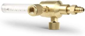 img 2 attached to 🔍 USA Warranty SPARC Nitrogen Flow Indicator, 1/4-inch SAE Flare Inlet and Outlet, 50 PSI, 2-Year Warranty