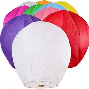 img 4 attached to 🏮 Multicolor Biodegradable Paper Chinese Lanterns - Set of 20 for Festive Occasions: Wish, Birthday, Wedding, New Year, Christmas & Anniversary Parties