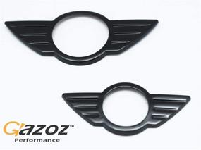 img 2 attached to 🚗 Enhance Your Mini Cooper's Style with GAZOZ PERFORMANCE Glossy Black Emblem Badge Cover for R50 R52 R53 & R58 R59 Mk2