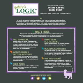 img 2 attached to Premium Natural Feline Meal Feast: Nature's Logic Cat Food with Rabbit