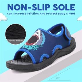 img 2 attached to 🦖 Fun Dinosaur Design! Quick Dry Kids Sandals - Size 24 - Boys' Shoes in Sandals