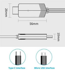 img 1 attached to 🔌 2-in-1 USB Type C/Micro USB MHL to HDMI Cable 6ft Converter 1080P HD HDTV Mirroring & Charging Cable for Android Devices - Black