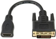 🔌 адаптер dvi в hdmi от anbear - двунаправленный конвертер hdmi female в dvi-d(24+1) male - поддержка разрешения 1080p логотип