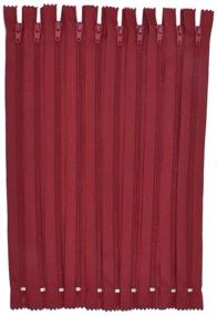 img 4 attached to 🍷 Pack of 60 Wine Red 12-Inch Nylon Coil Zippers for Tailor Sewing Crafts