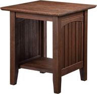 🔥 nantucket end table in burnt amber by atlantic furniture logo