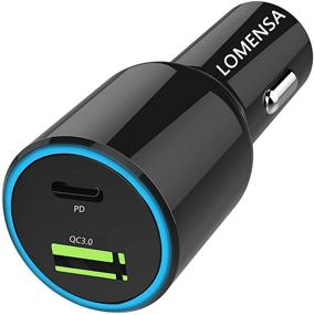 img 4 attached to 🔌 LOMENSA 48W 2-Port USB C Car Charger with PD & QC 3.0 – Fast Charging for iPhone 12/11/SE/XS/XR/8, MacBook, iPad Pro, AirPods Pro, Galaxy S20/S10, Pixel 3/4/5 and More - Premium Quality, Safety Assured