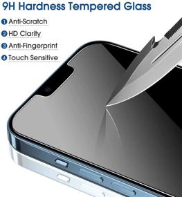 img 2 attached to 📱 Защитная пленка из закаленного стекла amFilm Glass Screen Protector 3-Pack для iPhone 13 / iPhone 13 Pro (6,1" дисплей, 2021) - с простым установочным лотком - совместима с чехлами