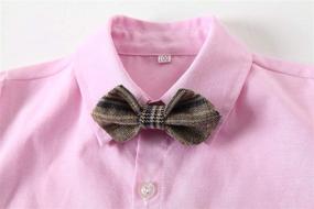 img 1 attached to 👕 Boys' Cotton Sleeve Bowtie Shirts - Ideal for Suits and Sport Coats