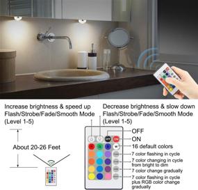 img 2 attached to 💡 BIGMONAT Dimmable Puck Lights: Color Changing Wireless Closet Lighting with Remote Control