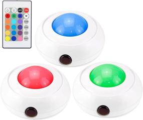 img 4 attached to 💡 BIGMONAT Dimmable Puck Lights: Color Changing Wireless Closet Lighting with Remote Control