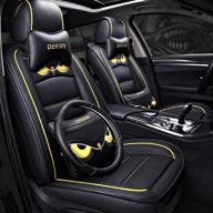 covers leather waterproof seats front interior accessories logo