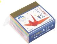 🎨 kyowa mini origami paper set - 2 x 2 inch, 15 colors, 300 sheets + gold & silver inclusions logo