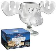 🦌 icup national lampoon's christmas vacation griswold moose mug - authentic 8 oz clear glass logo