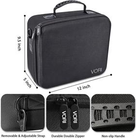 img 1 attached to 🎮 VORI Carrying Case for Nintendo Switch/Switch OLED Model (2021): Hard Storage Case with Handle & Shoulder Strap for Pro Controller, Poke Ball Plus & Switch Accessories in Black