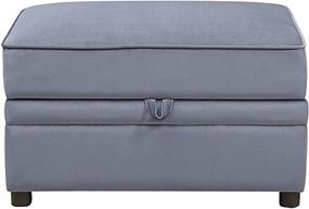 img 3 attached to Acme Furniture Storage Ottoman Velvet