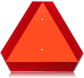 img 4 attached to High Visibility Aluminum Reflective Triangle for Moving Vehicles