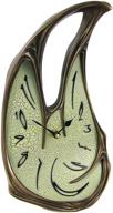 enhance your décor with veronese design cool bronze finish melted desk clock table mantel dali logo