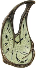 img 4 attached to Enhance Your Décor with Veronese Design Cool Bronze Finish Melted Desk Clock Table Mantel Dali