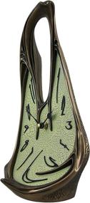 img 3 attached to Enhance Your Décor with Veronese Design Cool Bronze Finish Melted Desk Clock Table Mantel Dali