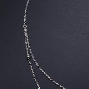 img 1 attached to 🌞 SILVER MOUNTAIN S925 Sterling Silver Celestial Pendant Necklace - Ideal Gift for Women & Girls, Sun Crescent Moon Star Design, 18 Inch Length