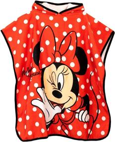 img 3 attached to Disney Girls' Minnie Mouse Hooded Towel Poncho - One Size