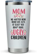 🤣 hilarious mom birthday gifts: 'mom no matter what/ugly children' 20oz travel mug - perfect mothers day gift idea for best mother from son – stay caffeinated on the go! logo