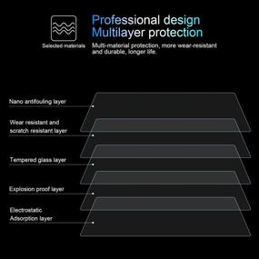 img 3 attached to 📱 OLAIKE Tesla Model S & X защитный экран центрального управления - 17" 9H Антицарапающий и устойчивый к ударам, антибликовый и анти-отпечатков, высокой четкости автомобильное навигационное закаленное стекло