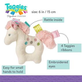 img 1 attached to 🎠 Taggies Painted Pony Soft Ring Rattle - 6 Inches - Embroidered