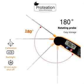 img 2 attached to 🔥 Digital Meat Thermometer for Grilling and Cooking - Fast Instant Read Thermometer for Kitchen and BBQ Grill