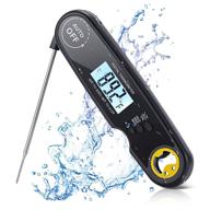 🌡️ multipurpose meat thermometer: waterproof digital kitchen thermometer with backlight, magnetic base, beer opener, ideal for cooking, grilling, frying, oven, bbq - bonus: 2 batteries logo