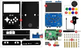 img 3 attached to 🎮 Waveshare GamePi43 Портативная видеоигровая консоль с совместимостью с Raspberry Pi B+/2B/3B/3B+, с дисплеем IPS 4.3 дюйма и 800×480 пикселей.