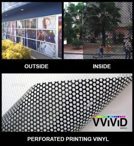 img 1 attached to One-Way Perforated Vinyl Privacy Window Film - Adhesive Glass Wrap Roll (36in x 54in)