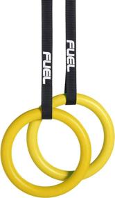 img 4 attached to Fuel Pureformance Gymnastics 🤸 Rings Set with Straps, Yellow